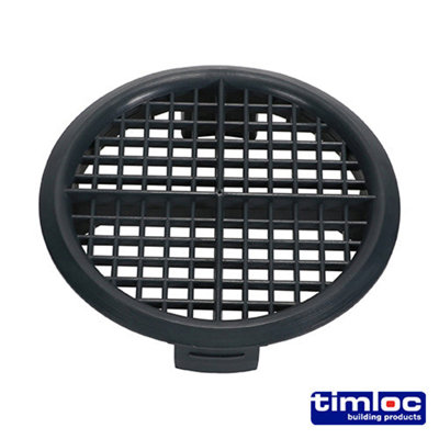 Timco Timloc Push-In Soffit Vent Grey 70.0 (10Pcs) from B&Q