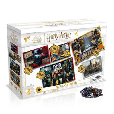 Winning Moves Harry Potter Puzzle 5-In-1 (2X 1000Pc, 2X 500Pc, 1X 160Pc) – Brand New And Sealed