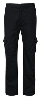 Fort Workforce Cargo Work Trousers Black32L