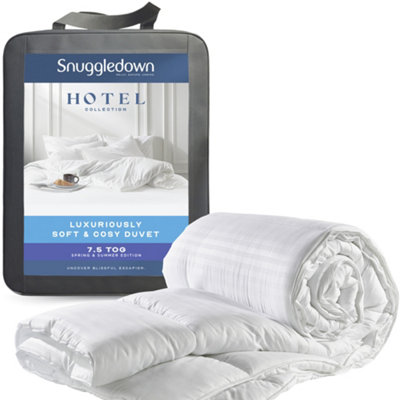 Snuggledown Unisex White Hotel Soft & Cosy 7.5 Tog Summer Duvet - Lightweight, Breathable, Deep Filled Duvet In | Size: Single - Image 4