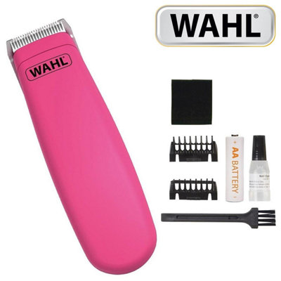 Wahl Cordless Pocket Pro Battery Operated Dog Trimmer Set Pink 9962-2417