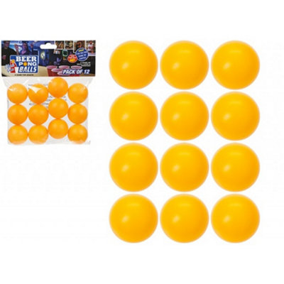 PMS Pack Of 12 Christmas Party Activity Glass Pong Spare Balls from B&Q