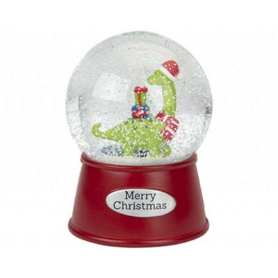 Musical Merry Christmas Dinosaur Snowglobe from B&Q