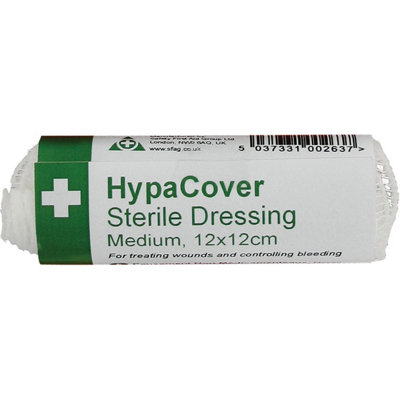 Hypacover Sterile Wound Dressing Hse Compliant 1St Aid Bandage 12Cm Medium D7631 from B&Q