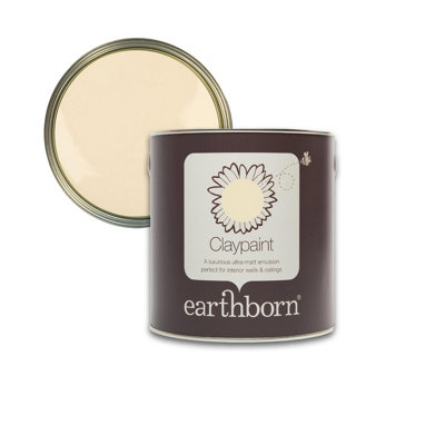 Earthborn Claypaint StrawUltra Matt2.5L from B&Q