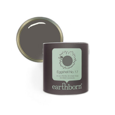Earthborn Eggshell No. 17 Trilby, Eco Friendly Water Based Wood Work And Trim Paint, 2.5L