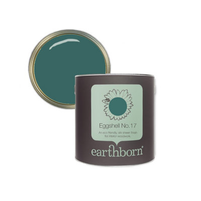 Earthborn Eggshell No. 17 HobgoblinEco Friendly Water Based Wood Work And Trim Paint750Ml from B&Q