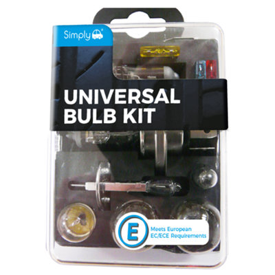 Simply Universal 10 Piece Car Emergency Bulb Fuse Spares H1 H4 H7 Kit Set from B&Q