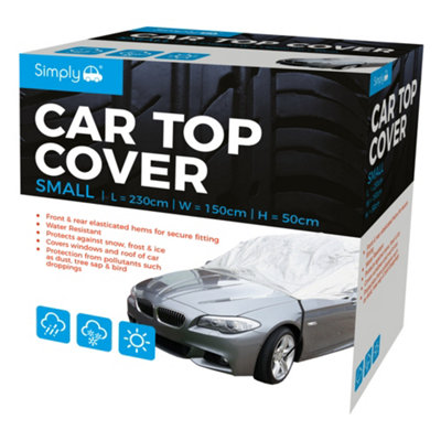 Simply Auto Car Top Cover Water Resistant Snow Frost Ice Sun Protector Small from B&Q
