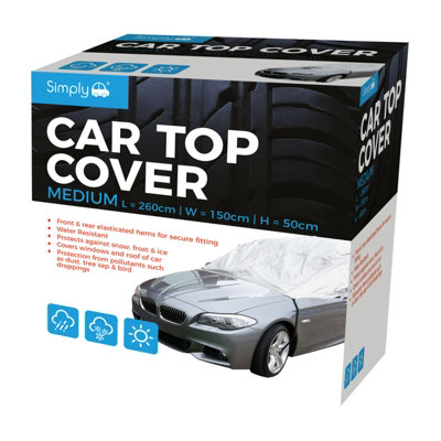 Simply Auto Car Top Cover Water Resistant Snow Frost Ice Sun Protector Medium from B&Q