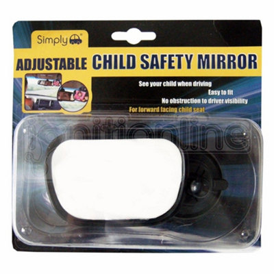 Simply Adjustable Child Interior Safety Mirror Suction Rear View Baby Safety from B&Q