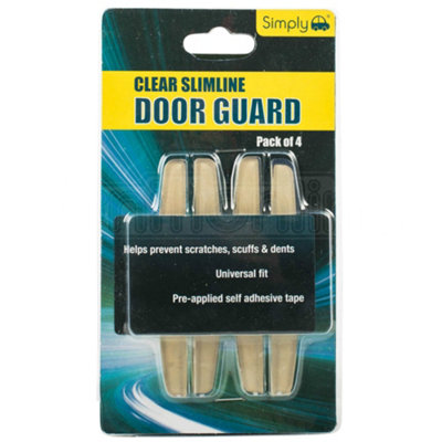 Simply Clear Slimline Car Door Guards Protector Scratch Preventer (Pack Of 4) from B&Q