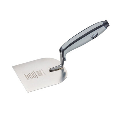 Ragni Stainless Steel Rounded Margin Trowel 110mm X 60mmR6160S from B&Q