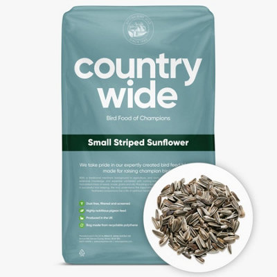 Countrywide Small Striped Sunflower Seed 12.55Kg from B&Q