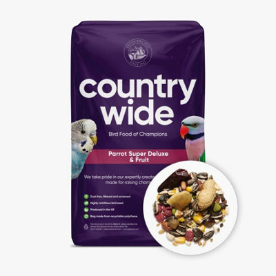 Countrywide Parrot Super Delux Plus Fruit Mix 12.5Kg from B&Q