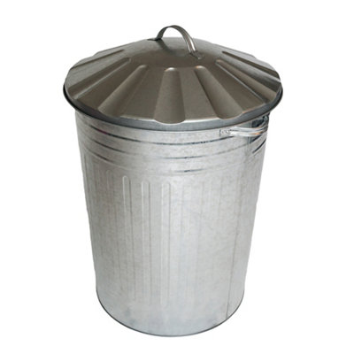 Apollo Galvanised Outdoor Litter Bin90L from B&Q