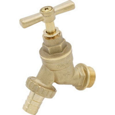 hep Online Brass Outdoor Garden Tap Hose Union Bib Tap 1/2" from B&Q