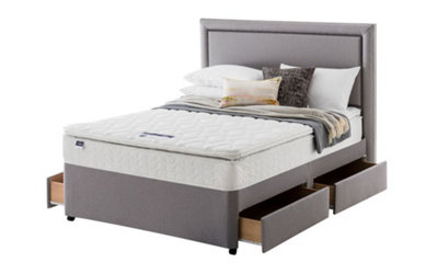 Silentnight Miracoil Pillow Top Mattress Superking from B&Q