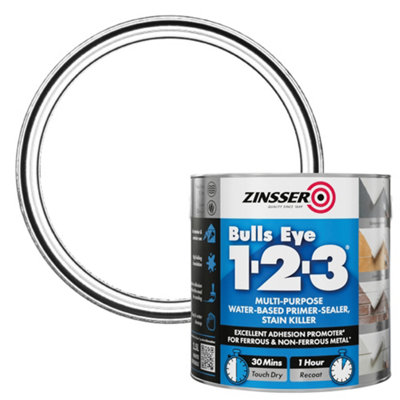 Zinsser White Bulls Eye 1-2-3 Primer & Sealer 2.5L Zn7040001c1 - Image 13