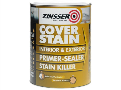 Zinsser Cover Stain Primer & Sealer 500ml Interior | Exterior use. Oil Based - Image 12