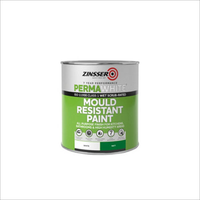 Zinsser Permawhite Matt Interior Anti-Mould Paint1L from B&Q