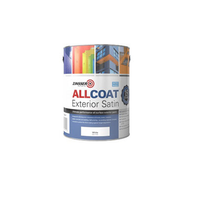 Zinsser Allcoat Exterior Water Based Satin 5L White