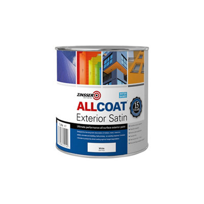 Zinsser White Allcoat Exterior Water Based Satin 1L - Image 13