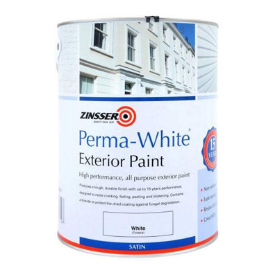 Zinsser Perma Exterior Paint Satin 5 Litres White