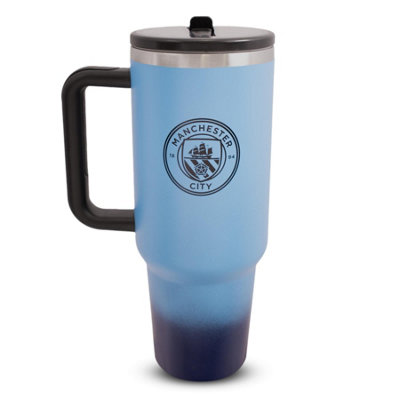 Hy-Pro Officially Licensed Manchester City 40Oz/1.18 L Thermal Flask & Handle from B&Q