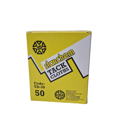 MP Mipa PaintsStarchem Tack Cloths Box (Pack Of 50)Easy Storage And Efficient Dust Removal from B&Q