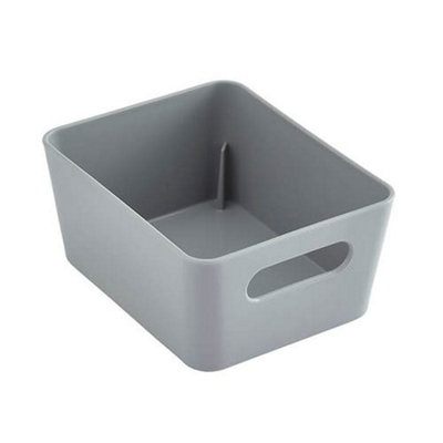 Wham Studio Basket 8.01 Rectangular Cool Grey from B&Q