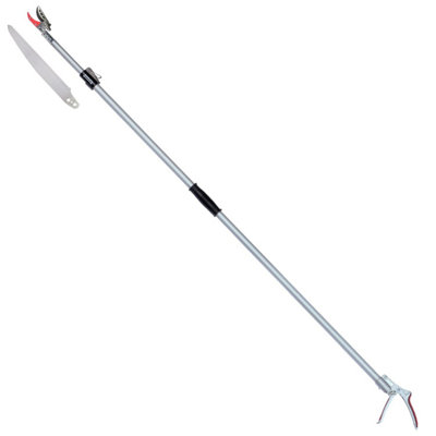 Darlac Silver Telescopic Cut 'N' Hold Snapper Pruning Secateurs 16Mm Cut Sk5 - Image 4