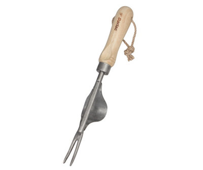 Darlac Daisy Grubber Weeder Garden Weeding Tool Stainless Steel Wooden Handle from B&Q