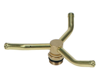 Darlac Brass 3 Arm Sprinkler Gold from B&Q
