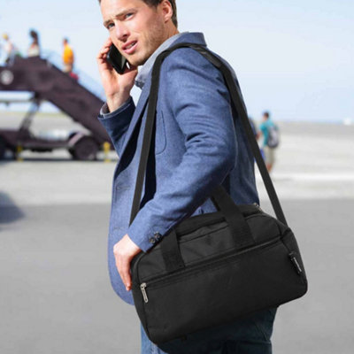 Aerolite Premium Underseat Cabin Bag40X20X25CmSingleBlackLightweight Foldable HoldallCarry On Travel Flight Duffle from B&Q