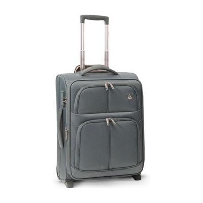 Aerolite Expandable Carry On Cabin Luggage SuitcaseSingle55X40X20Cm To 55X40X23CmGreen2 WheelsRyanair Priority Approved from B&Q