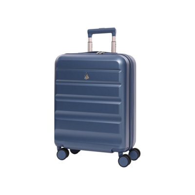 Aerolite Expandable Cabin Luggage55X40X20Cm To 55X40X23CmSingleBlueLightweight Hard ShellTsa Lock4 Spinner Wheels from B&Q