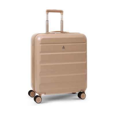 Aerolite Carry On SuitcaseLightweight Hard Shell56X45X25CmSingleBeige8 WheelsTsa LockLarge Cabin Luggage from B&Q