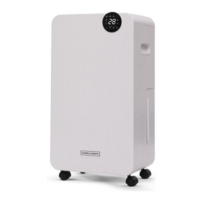 Olsen & Smith 12L Portable DehumidifierQuiet Electric Air DryerLaundry ModeIoniser2.1L Tank24H TimerWhiteSingle from B&Q