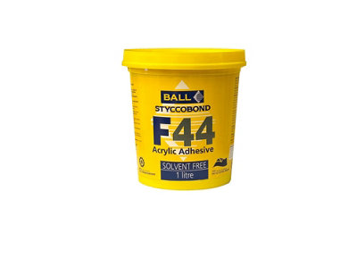 F Ball & Co F44 Professional Vinyl & Flotex Adhesive (1Ltr Tub) from B&Q