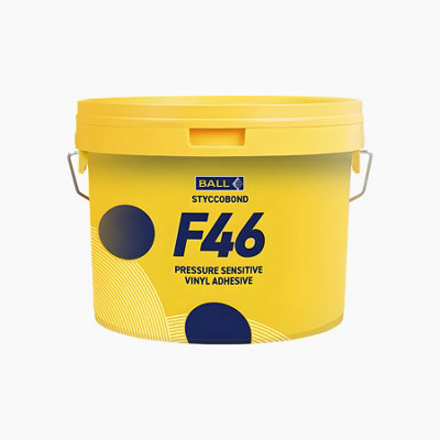 F Ball & Co F46 Pressure Sensitive Vinyl & Lvt Adhesive (5Ltr Tub) from B&Q