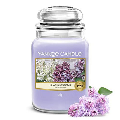  - Yankee Candle Scented Lilac Blossoms Large Jar Long Burning Candles: Up To 150 Hours Gifts For Women