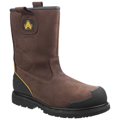 Amblers Fs223 Waterproof Safety Rigger Work Boots Brown (Sizes 6-13) from B&Q