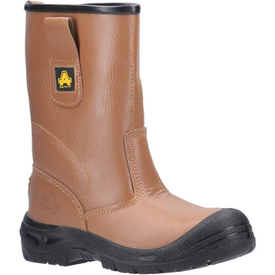 Amblers Fs142 Safety Rigger Work Boots Tan (Sizes 3-13) from B&Q
