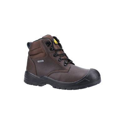 Amblers 241 Waterproof Safety Work Boots Brown (Sizes 4-14) from B&Q