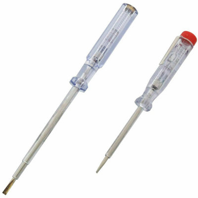 Voltage Tester Screwdriver Electricians Test Marksman 100-250V 2Pc from B&Q