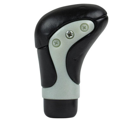  - Black Leather Gear Shift Knob Stick Manual Shifter Selector Lever Change