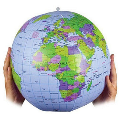 Gifts Direct 2 U Tobar Inflatable Globe Beach Ball from B&Q