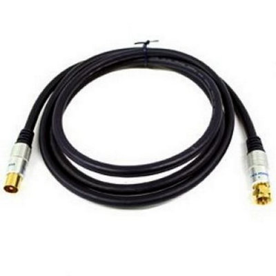 2M Co Axial / Tv Flylead (Plug To Socket) from B&Q