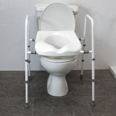 Nrs Healthcare Mowbray Lite Adjustable Toilet Frame With SeatFlat-Pack from B&Q